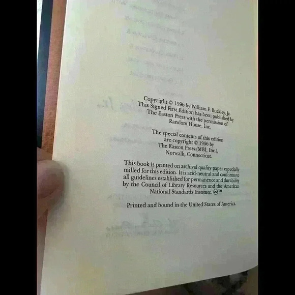 BUCKLEY: THE RIGHT WORD - William F. Buckley Jr. - SIGNED Easton Press W/ COA - Picture 10 of 12